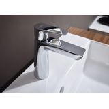 hansgrohe Talis E Einhebel-Waschtischmischer 110 mit Zugstangen-Ablaufgarnitur Chrom, 71710000