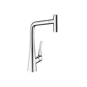 Hansgrohe 14884000 Metris Select keukenkraan met één hendel (comfort-hoogte 320 mm met uittrekbare uitloop) chroom