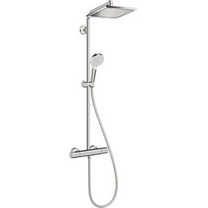 hansgrohe Crometta E Showerpipe 240 1jet EcoSmart met thermostaat chroom