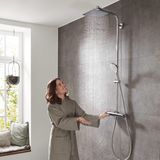 Hansgrohe Crometta E 240 1jet showerpipe met thermostaat chroom 27271000