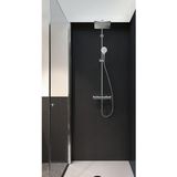 hansgrohe Crometta E 240 Douchesysteem, Regendouche met 1 Straalsoort (Hoofddouche, Handdouche met Slang, Douchestang en thermostaat), chroom, 27271000