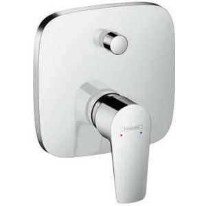 Hansgrohe Talis E afdekset badkraan met zekerheidscomb. Chroom