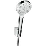 hansgrohe Crometta badset 1jet EcoSmart 9 l/min met doucheslang 125 cm wit/chroom