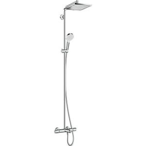 Crometta - Thermostat-Wannenarmatur e 240 Showerpipe mit Zubehör, Chrom 27298000 - Hansgrohe