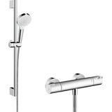 hansgrohe Crometta Vario renovatieset 65 cm met Ecostat 1001 CL thermostaat wit/chroom