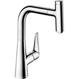 Hansgrohe - Talis Select M51 - Spültisch Einhebelmischer 220 mit ausziehbarem Auslauf, verchromt 72822000