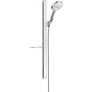 Hansgrohe Raindance Select S Unica Doucheset - glijstang - raindance select S 120 3jet handdouche - zeepschaal - 90cm - doucheslang 160cm - wit/chroom 27648400