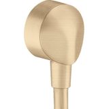 Hansgrohe Fixfit muuraansluitbocht zonder terugslagklep brushed bronze