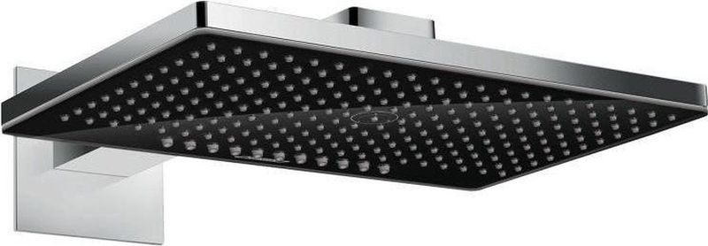 Hansgrohe Rainmaker select 460 2jet hoofddouche wand uitvoering zwart glas chroom 24005600