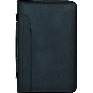 Ecobra Ringbuchmappe Eleganz A4 Kunstleder schwarz