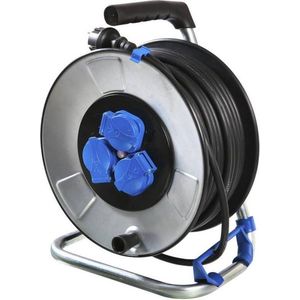 IronCoat - Kabelhaspel - 25 m - H07RN-F 3G1,5 - IP44 - Verzinkt Staal