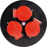 AS Schwabe - 10565 - Stopcontactinzetstuk - IP44 - 3 Geaarde Stopcontacten