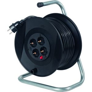 Verlengkabel met spoel AS-Schwabe H05VV-F 3G1,5; 50 m