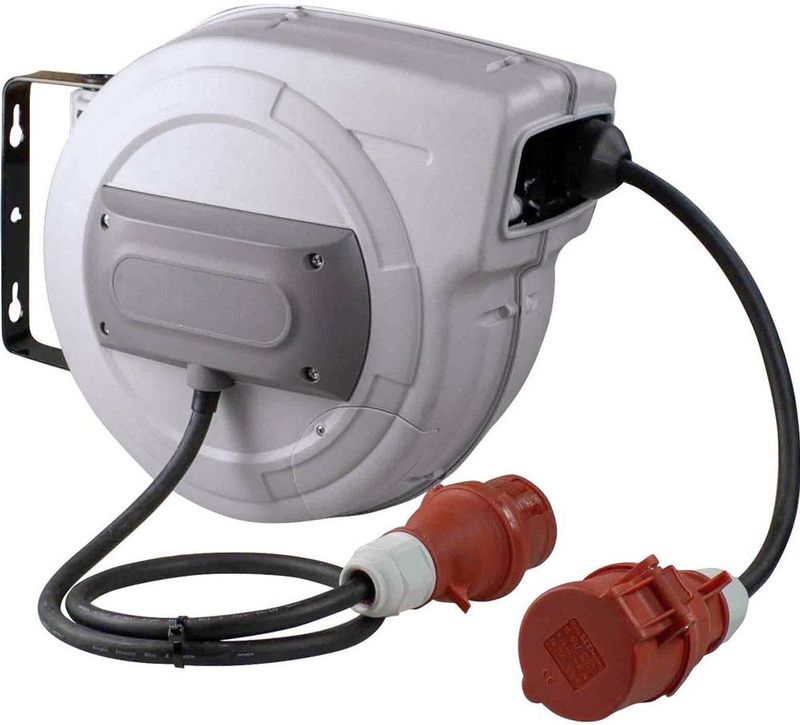 AS Schwabe - 12649 - Kabelhaspel - Zwart - 15 m - CEE-stekker 16 A