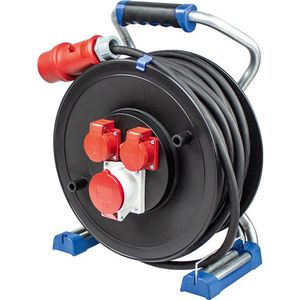 Kabelrol - H07RN-F 5G1,5 - 2 Geaarde Contactdozen - Schokabsorberend X-frame