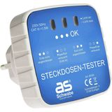 as-Schwabe Steckdosentester weiß