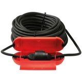 as - Schwabe - Veiligheidsbox - Rood - Voor Schuko Stekker en Buchse - Buitengebruik