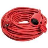 As - Schwabe - Verlengkabel - Rood - 25 m - CEE 7/3
