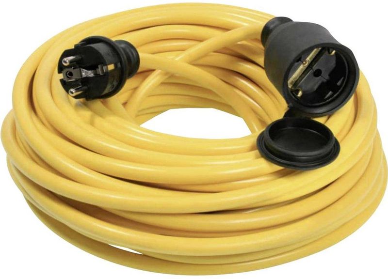 AS Schwabe - 60342 - Verlengkabel - Geel - 15.00 m - 16 A
