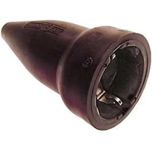 AS Schwabe Rubber Stekkerkoppeling - IP20 - Zwart - 2 stuks