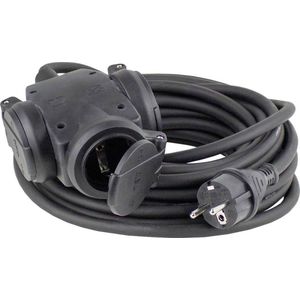 AS Schwabe 60450 Stroom Verlengkabel 16 A Zwart 30.00 cm H07RN-F 3G 1,5 Mm²