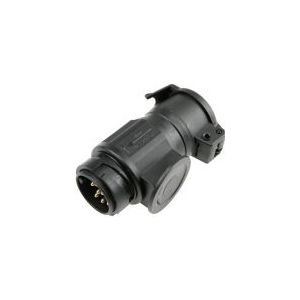 as - Schwabe Caravan Adapter - Zwart - IP44 - Voor 7-Polige Aansluiting