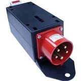 As-schwabe - mixo Adapter 'nahe' 400V/16A/5P, mit ls C16A, 1xCEE400V/32A/5P, IP44