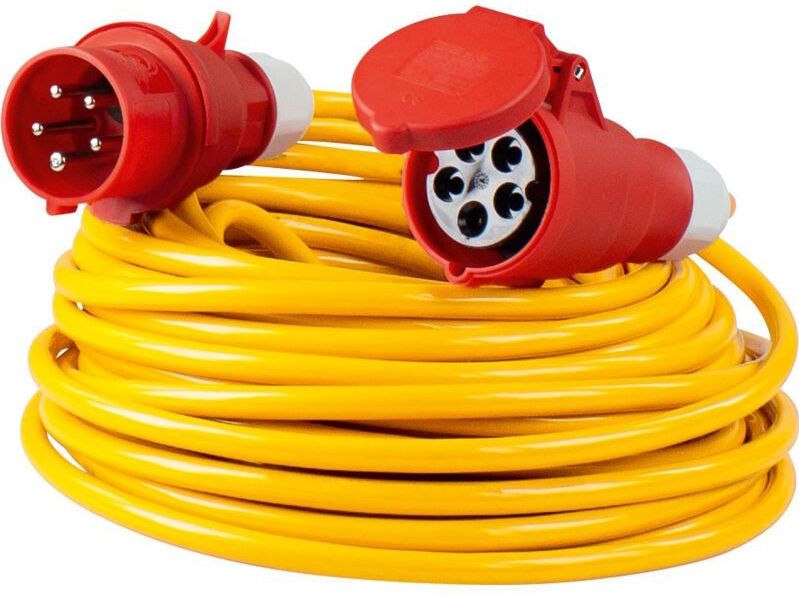 Schwabe - K35 AT-N07V3V3-F Bouwplaatskabel - 25 m - PVC - 400 V/16 A