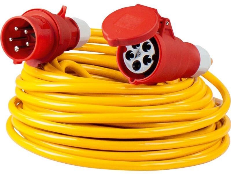 Schwabe - K35 AT-N07V3V3-F Bouwplaatskabel - 25 m - PVC - 400 V/16 A