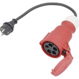 AS Schwabe 61371 Stroom Adapterkabel 16 A Zwart 0.3 m