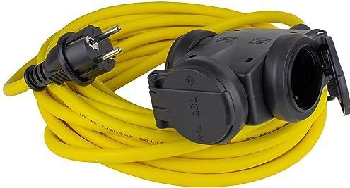 Verlengkabel - 10 m - PVC - Zuur- en Oliebestendig - Weerbestendig