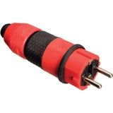 As Schwabe 62233 Schutzkontaktstecker Kunststoff 230 v Rot IP54