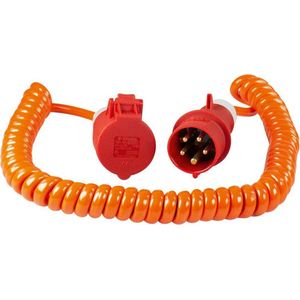 Verlengkabel - Spiraal - Oliebestendig - 5G1,5 - IP44 - H07BQ-F