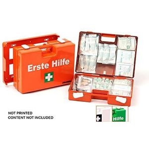 LEINA-WERKE QUICK EHBO-koffer zonder inhoud, oranje, 10 stuks, without pressure, Oranje/Not Printed, 10