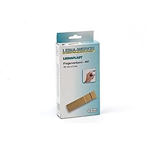 LEINA-WERKE, Leaawerke 72051 Linaplast vingerverbanden 12 cm x 2 cm, WF, 100 stuks in doos