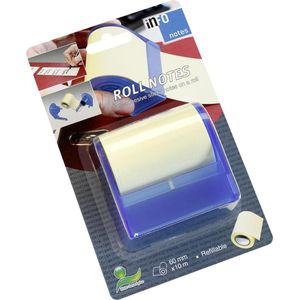 Info dispenser - Roll notes - 60mm x 10m - blauw - IN-5634-01