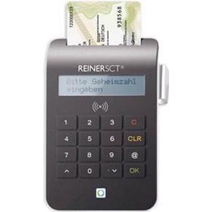REINERSCT - cyberJack RFID Comfort - Chipkaartenlezer - Zwart - PIN-invoer, Multi-applicaties