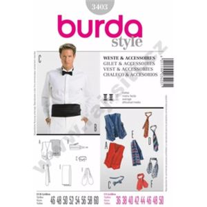 Burda Naaipatroon 3403 - Gilet en accessoires