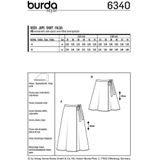 Burda Naaipatroon 6340 - Rok in variaties