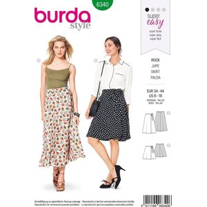 Burda Naaipatroon 6340 - Rok in variaties