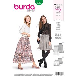 Burda Naaipatroon 6357 - Rok in variaties