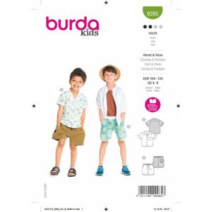 Burda 9285 Shirt/Broek - Korte Broeken - Multicolor - Katoen