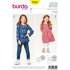 Burda Naaipatroon 9350 - Blouse en jurk