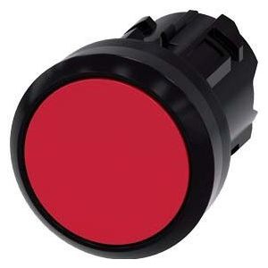 Siemens - 3SU10000AB200AA0 3SU1000-0AB20-0AA0 Drucktaster Betätiger flach, Frontring Kunststoff Rot
