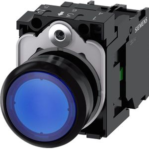 Siemens AG 3SU11020AB501BA0 SIE ILLUMINATED PUSHBUTTON BL