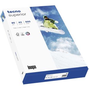Multifunktionspapier Tecno Superior A3 80g qm wei&#223; VE=500 Blatt
