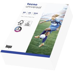 10 x Inapa Kopierpapier tecno Universal A5 80g/qm weiß VE=500 Blatt