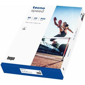 inapa Tecno Speed 500 vellen printer/kopieerpapier, A3, 80 g/m², wit, snel printen zonder vastlopen