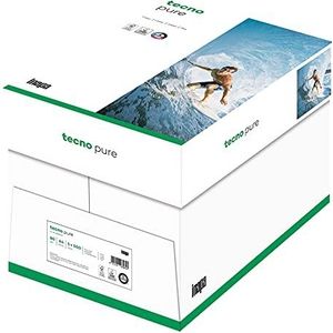 Tecno Puur, reprogramma papier, 100% gerecycled, wit, 80 g, A4, FSC, karton met 5 x 500 vellen