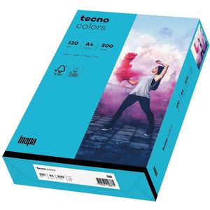 Farbiges Kopierpapier tecno colors, DIN A4, 120 g/m², blau, 1 Paket = 250 Blatt